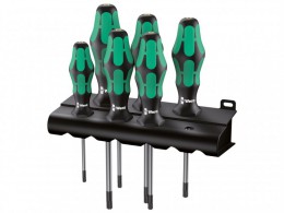 Wera  028062 Kraftform Screwdriver Torx Set 6pc TX10-40 £36.49